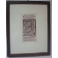 Print - Cingularlius - Woodcut - Antique