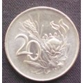 Coin RSA - 20 Cent 1965 - English - AU
