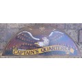 Wooden Sign - Captains Quarters