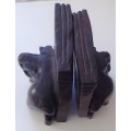 Ebony Wooden Bookstands x 2 -  Handcarved