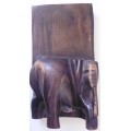 Ebony Wooden Bookstands x 2 -  Handcarved