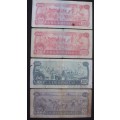 Banknote - Angola - 1970s - x 4 - Used