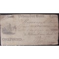 Banknote - Devonshire Bank - 1818 - 1 Pound