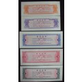 Chinese Rice Coupons - 1978 x 5 - UNC - Rare