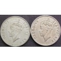 Coin - East Africa - 1 Shilling x 2 - 1949