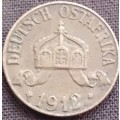 Coin - German East Africa - 1 Heller - 1912J
