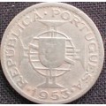 Coin - Angola - 2,5 Escudos - 1953