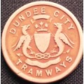 Token - Dundee City Tramways - 1d