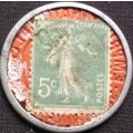 Token - France - 1920 - 6% Sales Tax + Stamp - 1920