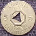 Token - Louisiana - Luxury Tax - 5Cents - Brass