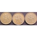 Coin - Rhodesia - Half Cent - 1970/1972/1975