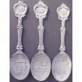 Spoons x 3 - Germany - Frieling-Zinn  Pewter - 1979/80/81 - Excellent