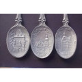 Spoons x 3 - Germany - Frieling-Zinn  Pewter - 1979/80/81 - Excellent