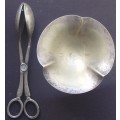 Gholf Bowl - Silverplated + Salad Tong - Vintage