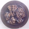 Plaque - Big Five Of Africa - With Stand