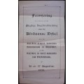 Bible Pamphlet - Acceptance of Historic 1933 Bible - 1933