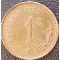 Coin - Rhodesia 1 Cent - 1975 - AU - Scarce