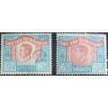 Stamp - Union Of SA X 2 - Revenue 6P - 1952 - Used - 1 x Language Error