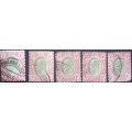 Stamp - Transvaal - 1905 - SACC250 - 1D x 5