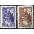 Stamp - Russia Soviet - Anni. M.I.Kutuzon - 1945 x 2