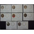 Stamp - Poland - Miniature Portraits Artists - Set Of 8