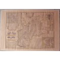 Antique Print - Gloucester, Wales - 1610 - Printed Both Sides.