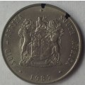Coin - RSA - R1 - 1987 - Error - Rotated Die [theo]