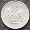 Coin - RSA 20 Cent - 1965 - Afrikaans - A