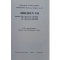 Workshop Manual - Holden V8 - Scarce