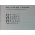 Workshop Manual - Audi 80/Audi Fox - 1973/1978 - Scarce