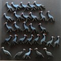 Wooden Birds  x 29 - Fridge Magnets/Broaches Wooden