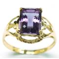 STUNNING 9CT SOLID YELLOW GOLD AMETHYST RING (INVEST NOW IN GOLD JEWELLERY)