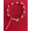 BRAND NEW -Stunning Sterling Silver Ruby Bracelet