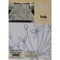 Applique embroidered duvet cover set (single) - Imported from UK - Warehouse Overstock
