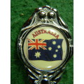 Australia flag in Crome plated good condition