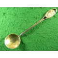 Warszawa gold plated spoon in good condition