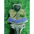 Ireland silver plated spoon in good condition marked S