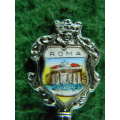 `Roma` silver plated spoon in good condition.