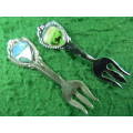 Two small forks Hogsback +Niagara Falls Chrome plated spoon in good condition as per pictures