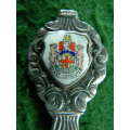 East London silver plated spoon in fair condition