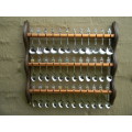 36 Souvenir  spoons as per pictures 12 sugar +12 with inlays spoons in good condition with free rack