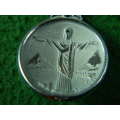 Looks like Jesus on the cross Rio -Brasil spoon as per pictures Silver plated  in good condition