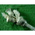scotland spoon the two gem stones are lost as per pictures Silver plated wapw  in good condition