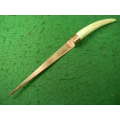 Vintage letter knife with "Ivory handle"in fair condition  as per pictures