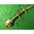 Lizard small spoon in good condition copper plated As per pictures