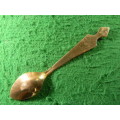 Kariba spoon yellow copper plated  in fair  condition  As per pictures