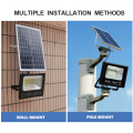 2 x 30w Flood Lights with Solar Panels and Remotes