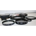 Minolta X-370-S- in Leather Carry Case-Combo-Lenses Filters etc.