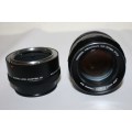 KONICA HEXANON AR 57mm f1.4 Lens with Macro Lens Adapter-(Konica)