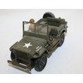 U.S.A. Army Willy's Jeep-New Ray-One Figure(not original)As per photos